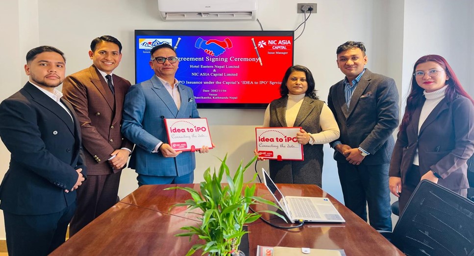होटल इस्टर्नले आईपीओ निष्कासन गर्ने, बिक्री प्रबन्धकमा एनआईसी एशिया क्यापिटल